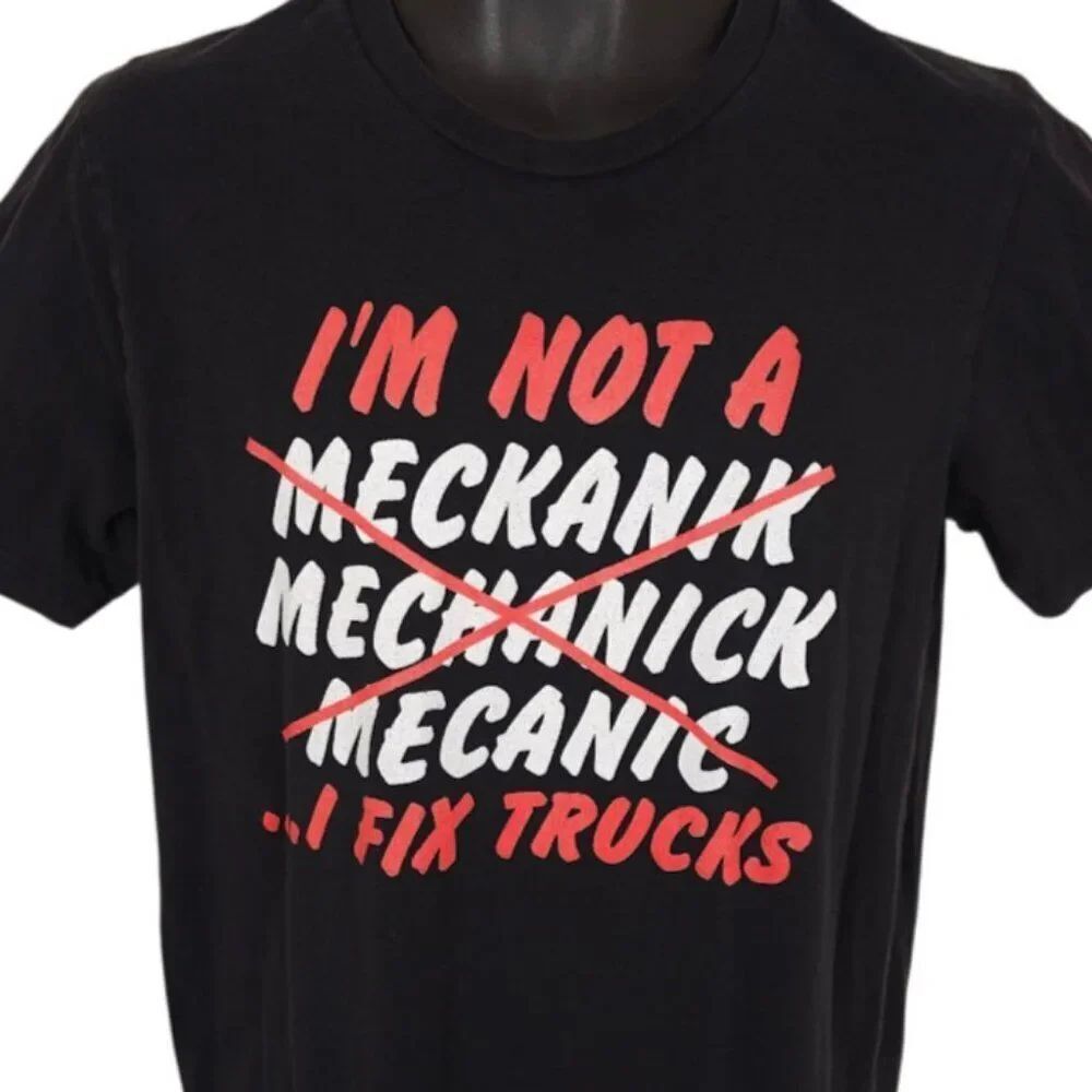 I Fix Trucks T Shirt Mens Size Medium Black Funny Humor Joke Mechanic